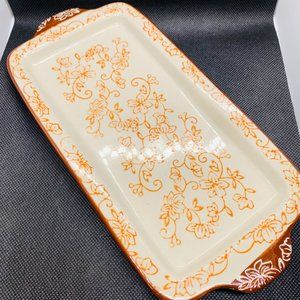 Temptations by Tara Floral Lace Sandwich Serving Tray